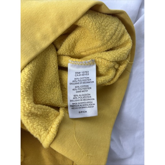 Champion Hoodie Sweatshirt Michigan Wolverines Men's Small Yellow U Of M - Picture 7 of 7